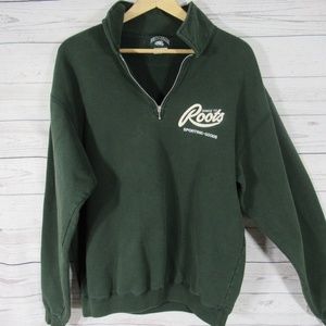 roots half zip sweatshirt